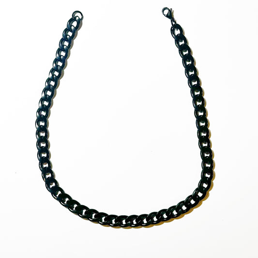 ALL BLACK Heavy Cuban Link Chain