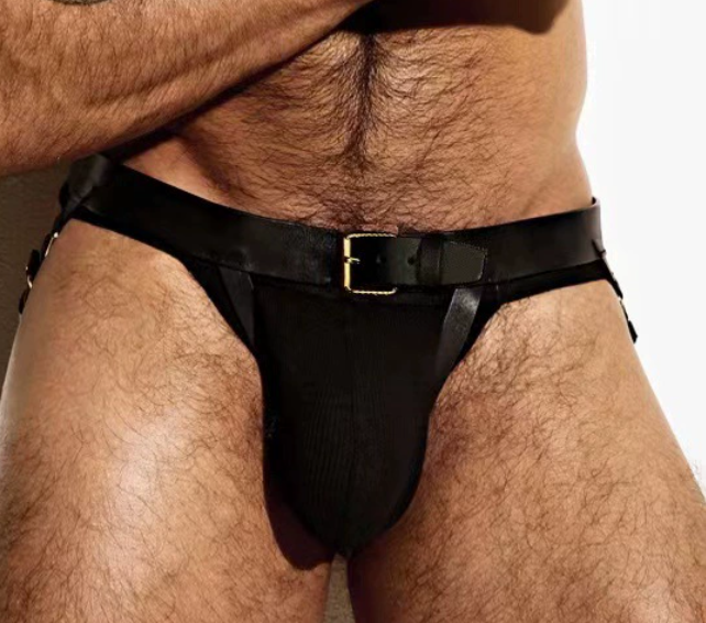 DM series Underwear 002 - leather stripe