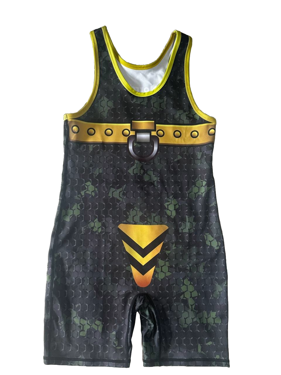 Camo Wrestling Suit Singlet Heavyweight