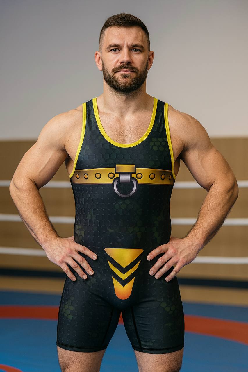 Camo Wrestling Suit Singlet Heavyweight