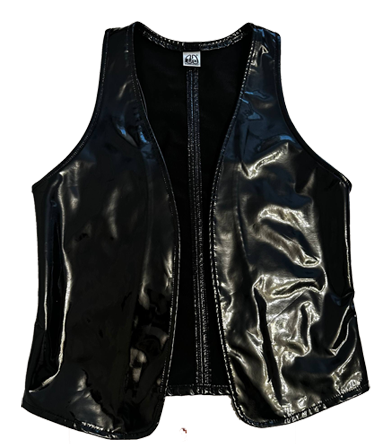 Black PVC Vest